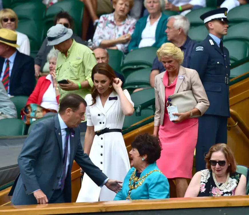 FOTO | Kate Middleton în tribune pentru meciul Anei Bogdan de la Wimbledon