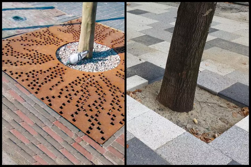 Cum cheltuiește Primăria Sectorului 3 banii publici: copaci înfipți în beton, dale în loc de gazon și pavaj înlocuit, deși era în stare bună