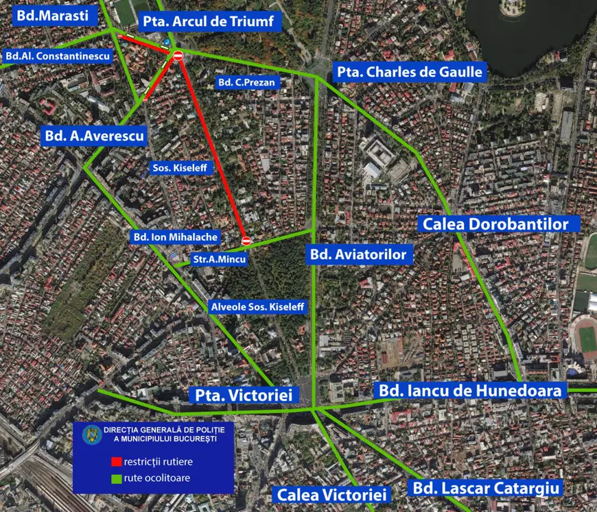 Restricţii rutiere în Capitală pentru buna desfășurare a mai multor evenimente,  inclusiv Festivalul George Enescu