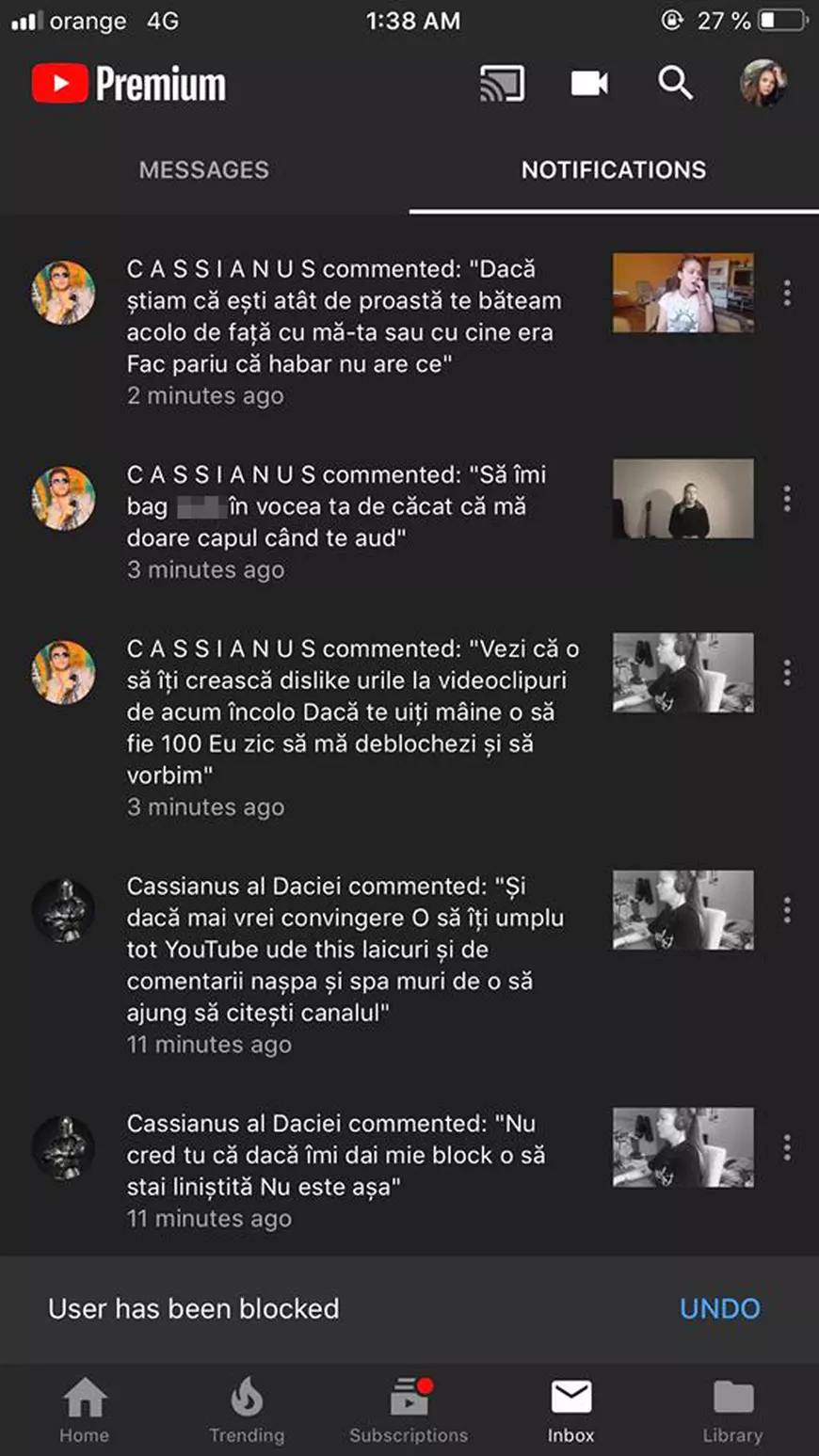 Două tinere din Sibiu, hărțuite și amenințate pe rețelele de socializare de un bărbat: „Sibiul e un oraș mic, te pot găsi. Trimit asasinii după tine”