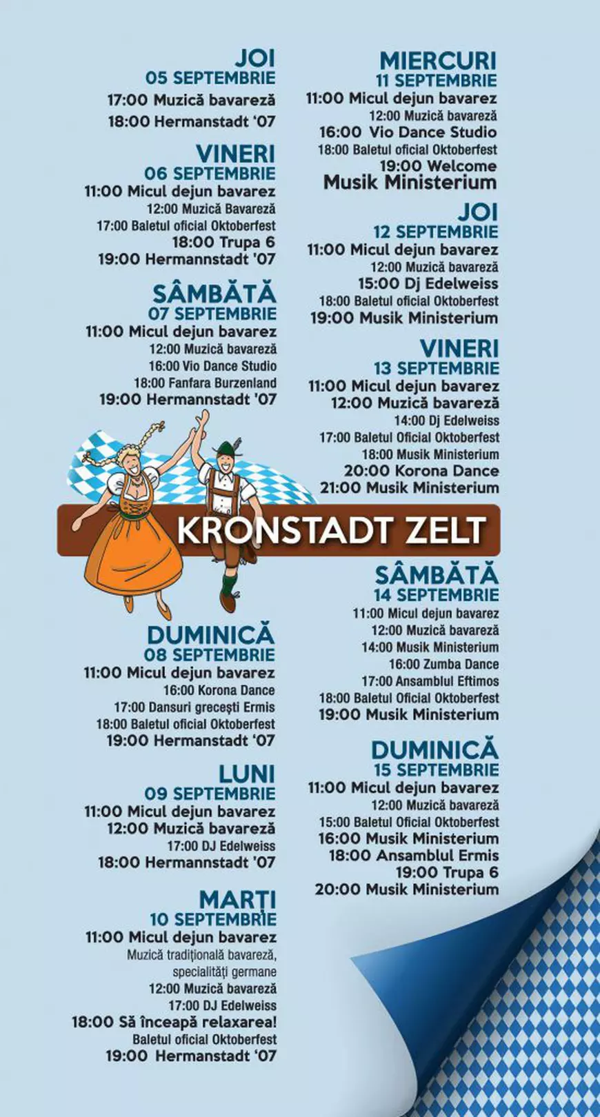 Program Oktoberfest Brasov 2019