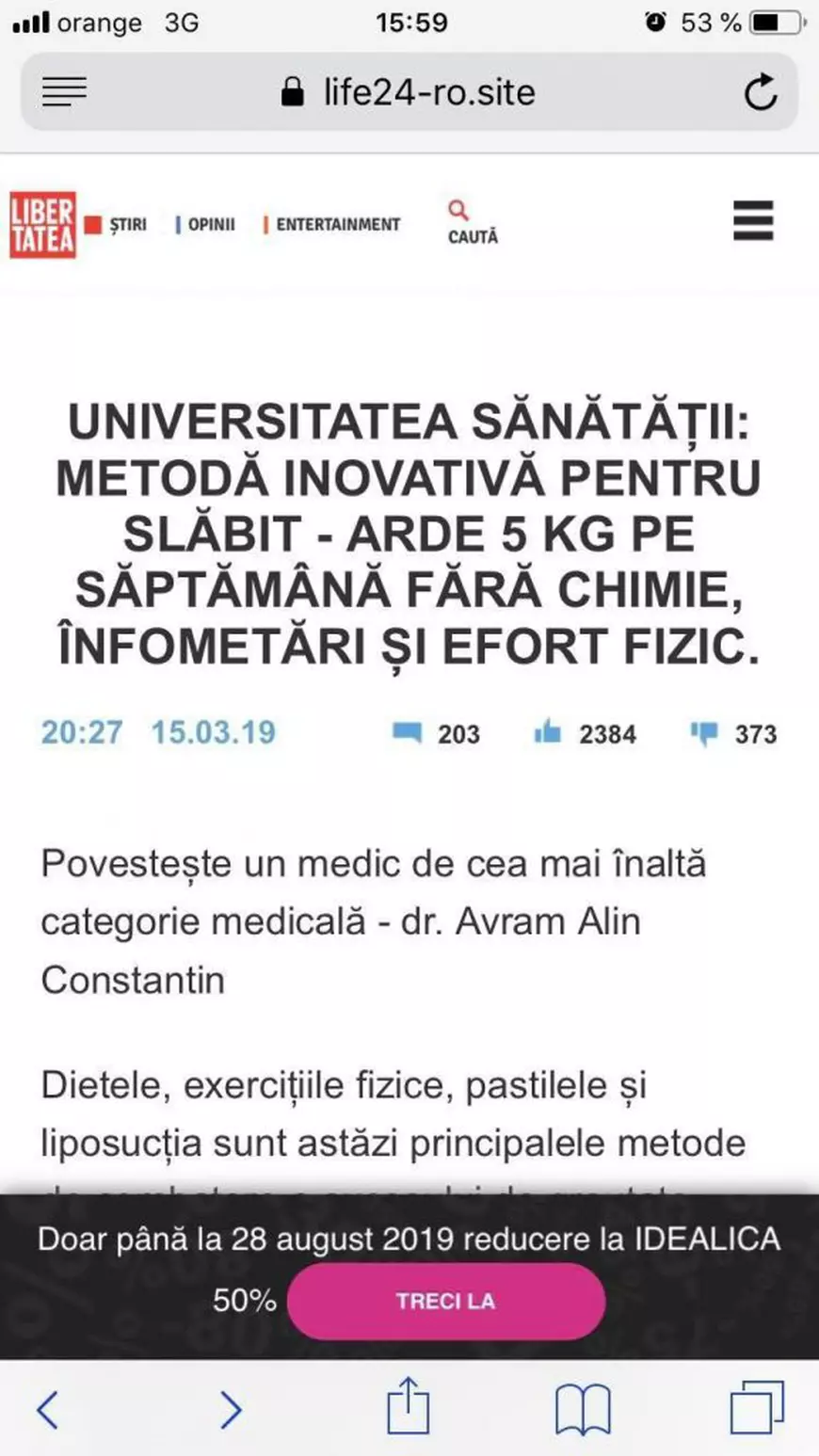 Site-ul Libertatea, clonat în Rusia și Panama