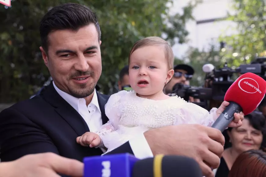 Primele imagini de la botezul fetiței Elenei Udrea
