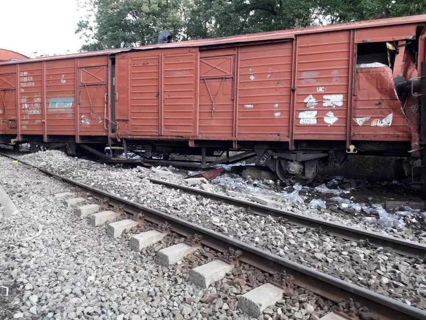Tren de marfă, deraiat în Mehedinți, între gările Prunişor şi Drobeta Turnu Severin