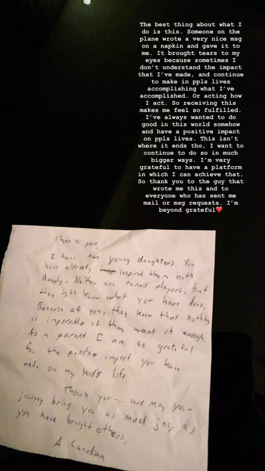 Bianca Andreescu a izbucnit în lacrimi. Ce i s-a întâmplat în avion, în drum spre Turneul Campioanelor