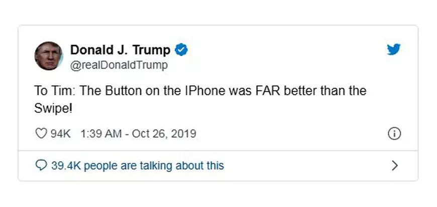 Donald Trump, scos din sărite de iPhone. Ce i-a reproșat directorului Apple, Tim Cook