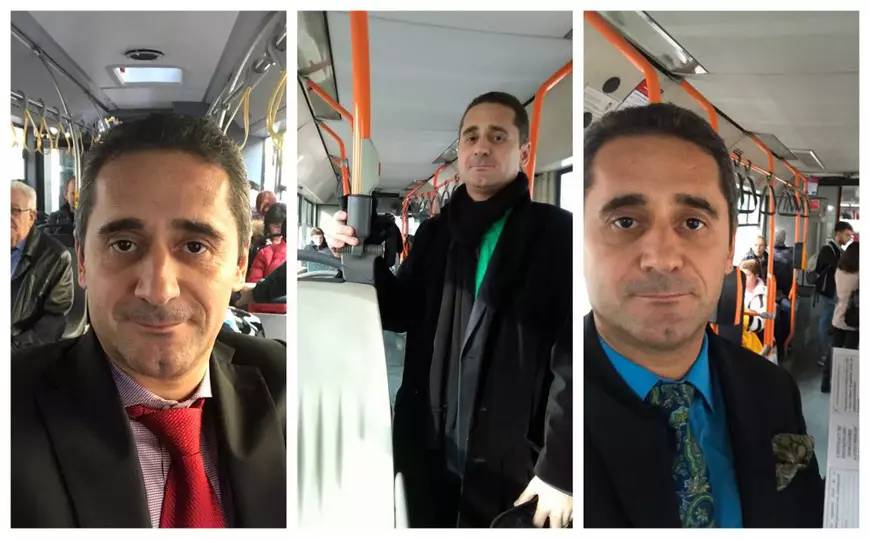 Nu-i o farsă!  Proprietar de limuzină, Gabriel Fătu merge zilnic cu autobuzul