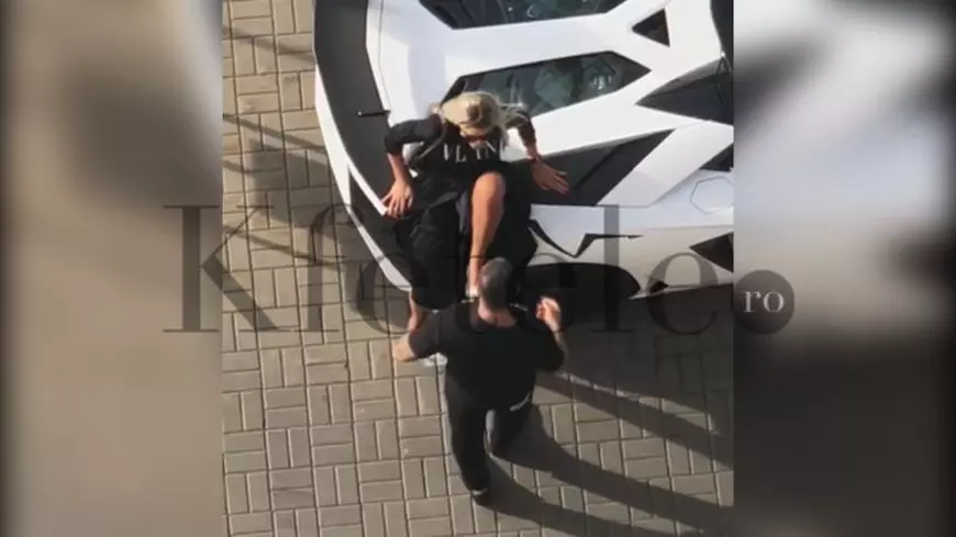 Bianca Drăgușanu, agresată în plină stradă de Alex Bodi. Imagini incredibile cu cei doi