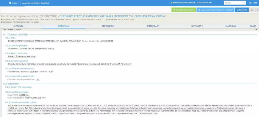 Florentin Pandele pune mozaic de 23 de milioane de lei în catedrala din Voluntari. „Suma este estimată de specialiști. Nu sunt nici mozaicar, nici pictor de biserici”