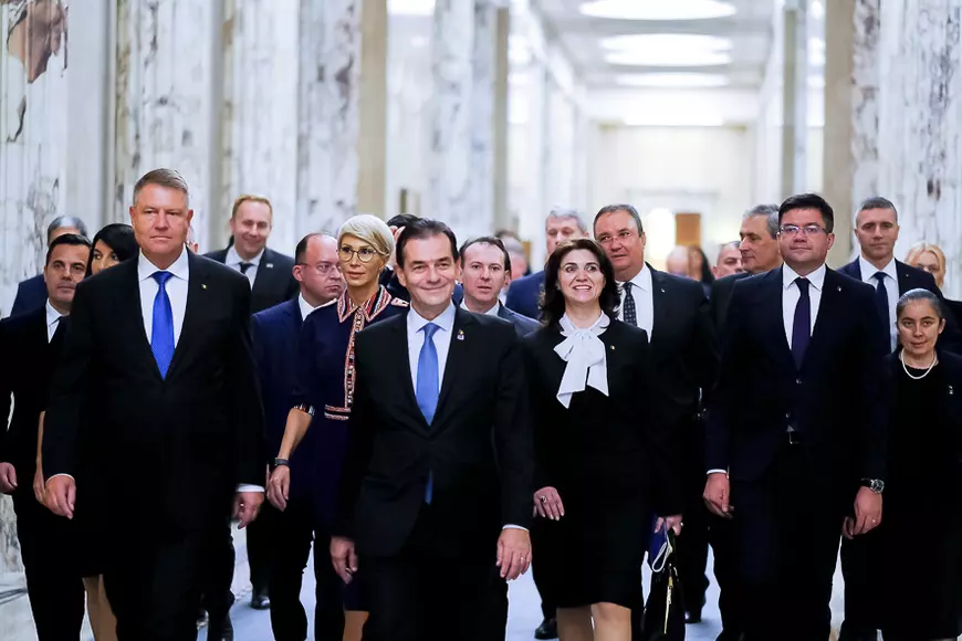 Prima şedinţă a Guvernului Ludovic Orban, în prezenţa preşedintelui Klaus Iohannis. Ionel Dancă, numit şeful Cancelariei şi Antonel Tănase, noul secretar general