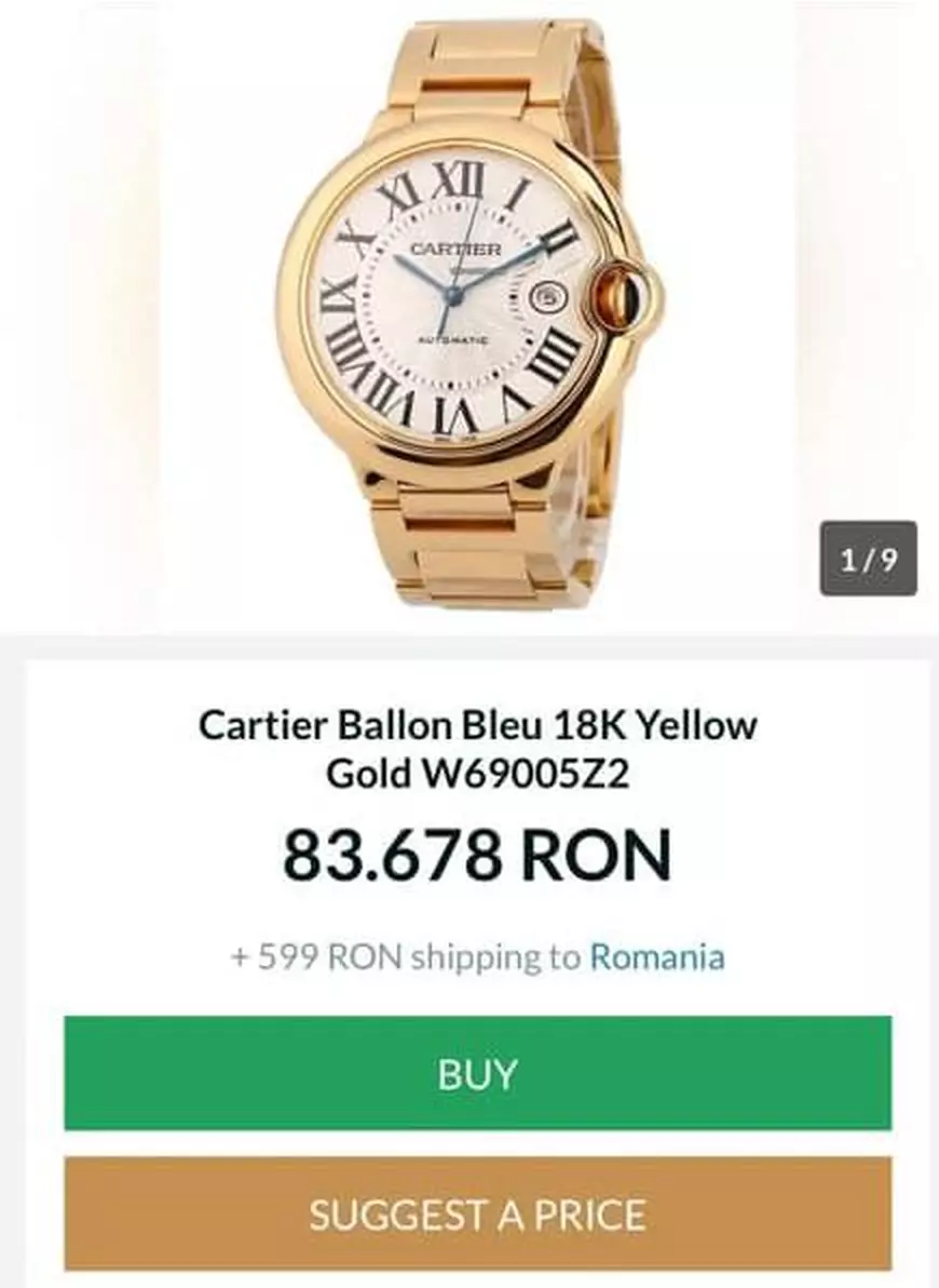 Ceasul Cartier pe care îl poarta Viorica Dăncilă﻿