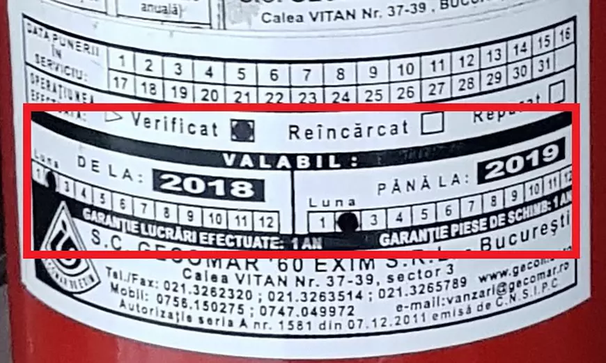 Extinctoare expirate în tribunalul în care se judecă dosarul Colectiv