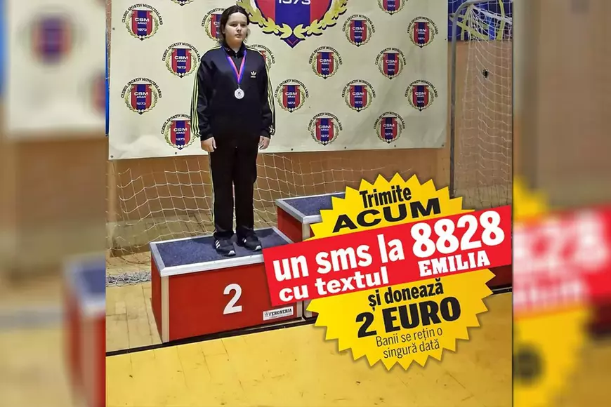 Cadoul de Crăciun al handbaliștilor pentru Emilia: o gală caritabilă cu trei meciuri. Fetița de 12 ani a rămas infirmă în urma unui accident și are nevoie de 15.000 de euro pentru o proteză