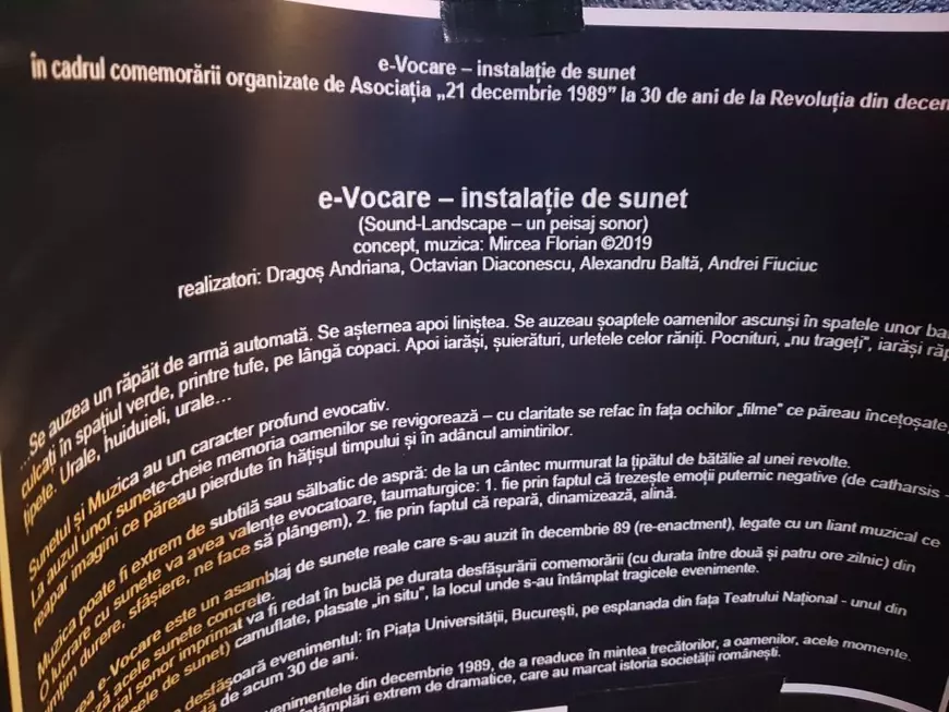 La Universitate s-a scandat din nou „Libertate”! Baricada de la Intercontinental, reconstituită la 30 de ani de la Revoluție