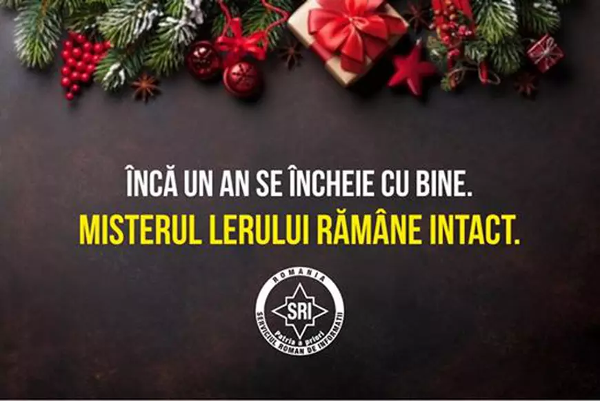 Mesajul SRI de Anul Nou. Postarea a strâns mii de like-uri în câteva ore