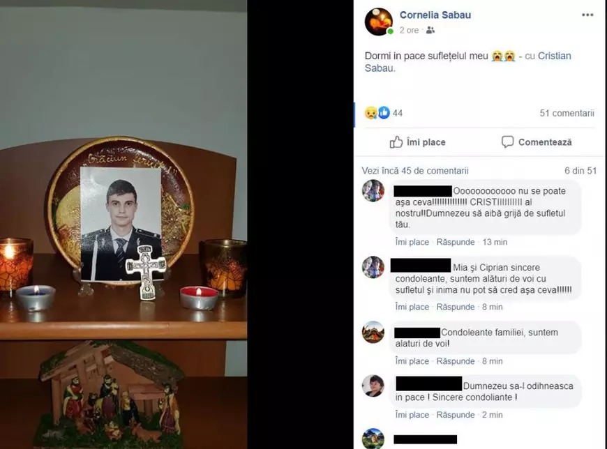 Cristian Sabău - mesajele de pe facebook pe pagina mamei lui Cristian Sabău