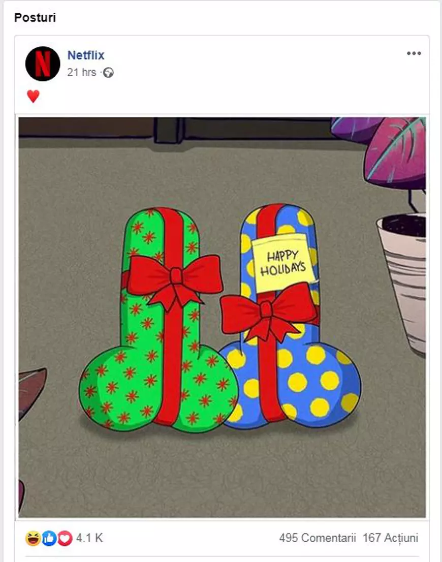 Netflix a transmis un mesaj vulgar de sărbători, și a generat un val de reacții. Cum le-au urat românilor „Sărbători fericite”