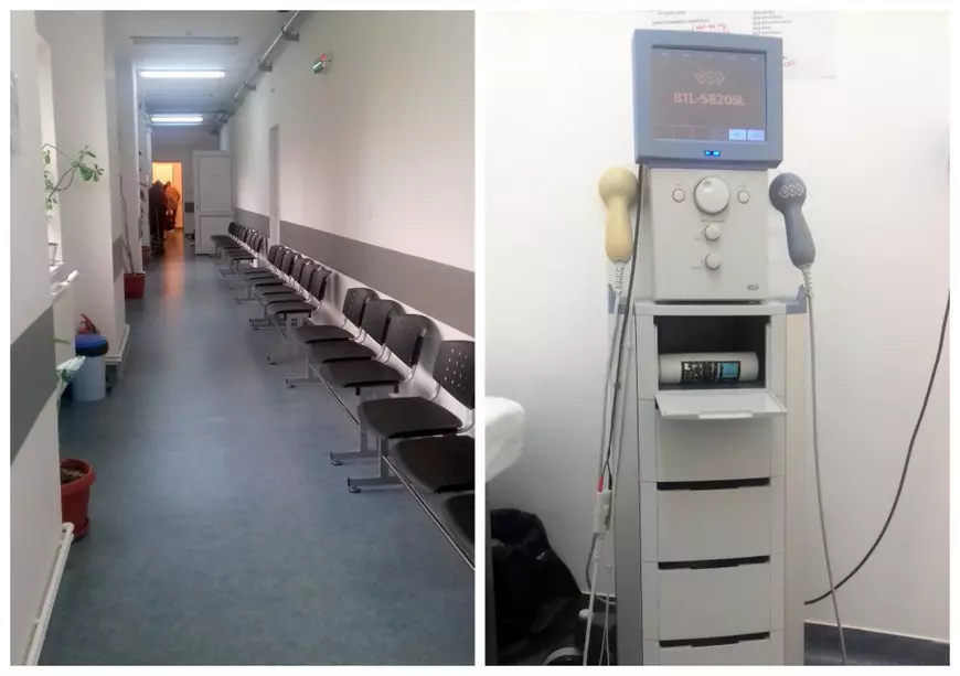 Renovat cu 8 milioane de lei acum un an, din bani europeni, spitalul din Eforie Sud se prăbușește peste pacienți