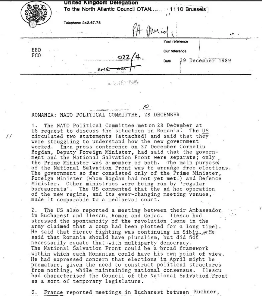 Rapoartele explozive ale CIA din timpul Revoluției din România, desecretizate după 30 de ani. Planul eșuat al lui Ion Iliescu