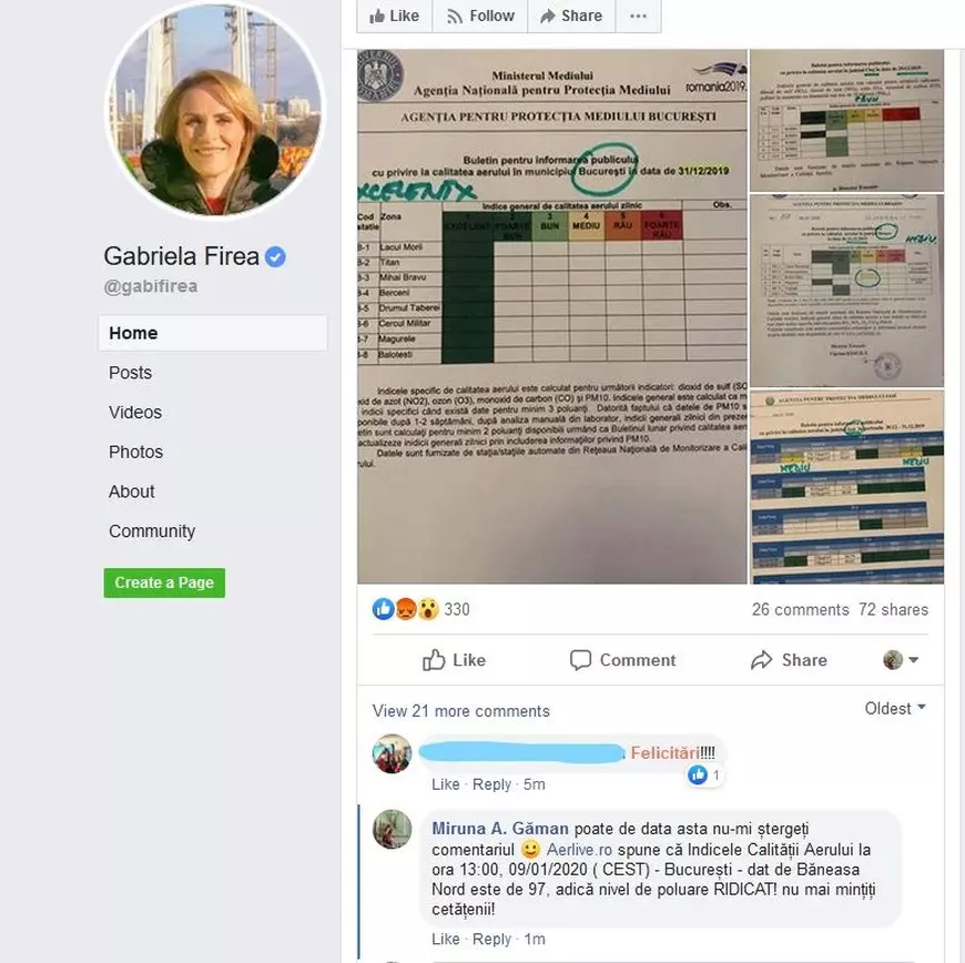 “Excepțional, doamna primar... suntem alături de dumneavoastră”. Dezvăluiri despre rețeaua de postaci pe Facebook ai Gabrielei Firea