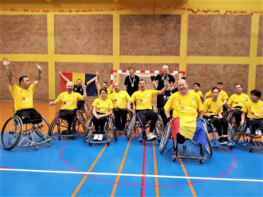 Handbaliștii ”tricolori” în scaun rulant, locul 6 la Turneul European pe Națiuni﻿