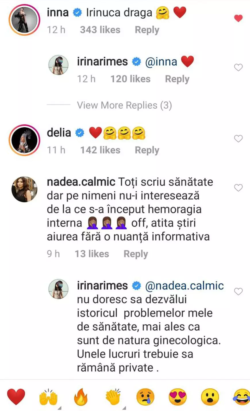 Ce problemă de sănătate a avut de fapt Irina Rimes. Artista a povestit calvarul prin care a trecut: „Umflata la față, vânătă pe sub ochi și pe la toate încheieturile”