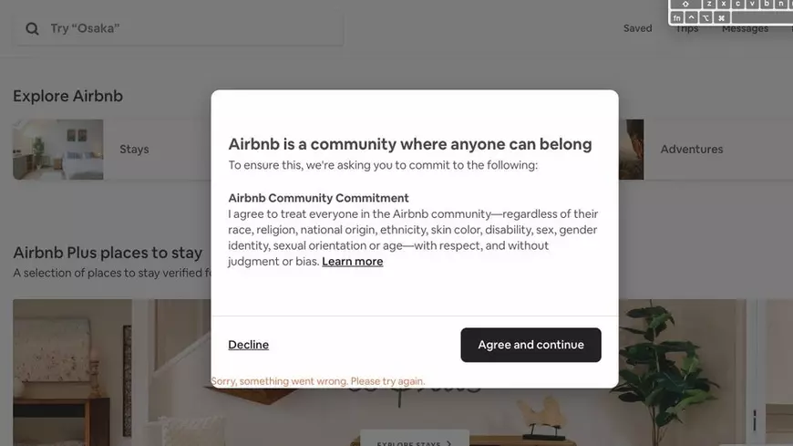 Conturi AirBnB anulate - site-ul airbnb