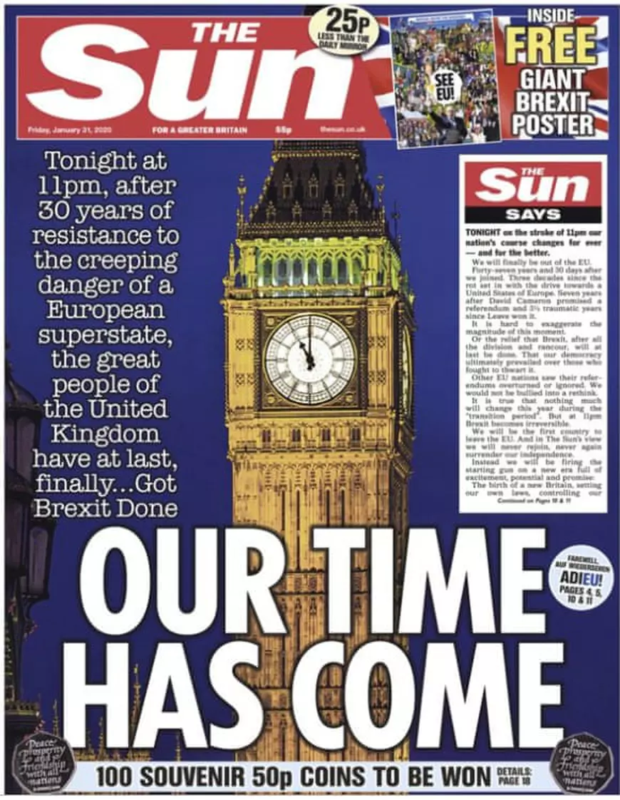 Cum văd britanicii Brexitul. Despărțirea de UE, pe prima pagină a tuturor publicațiilor din Regat