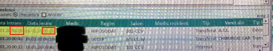 Documente din Spitalul Inimii de la Cluj: România nu își numără morții din secțiile de anestezie și terapie intensivă! Îi mută fictiv pe secții și mor după fix 10 minute!