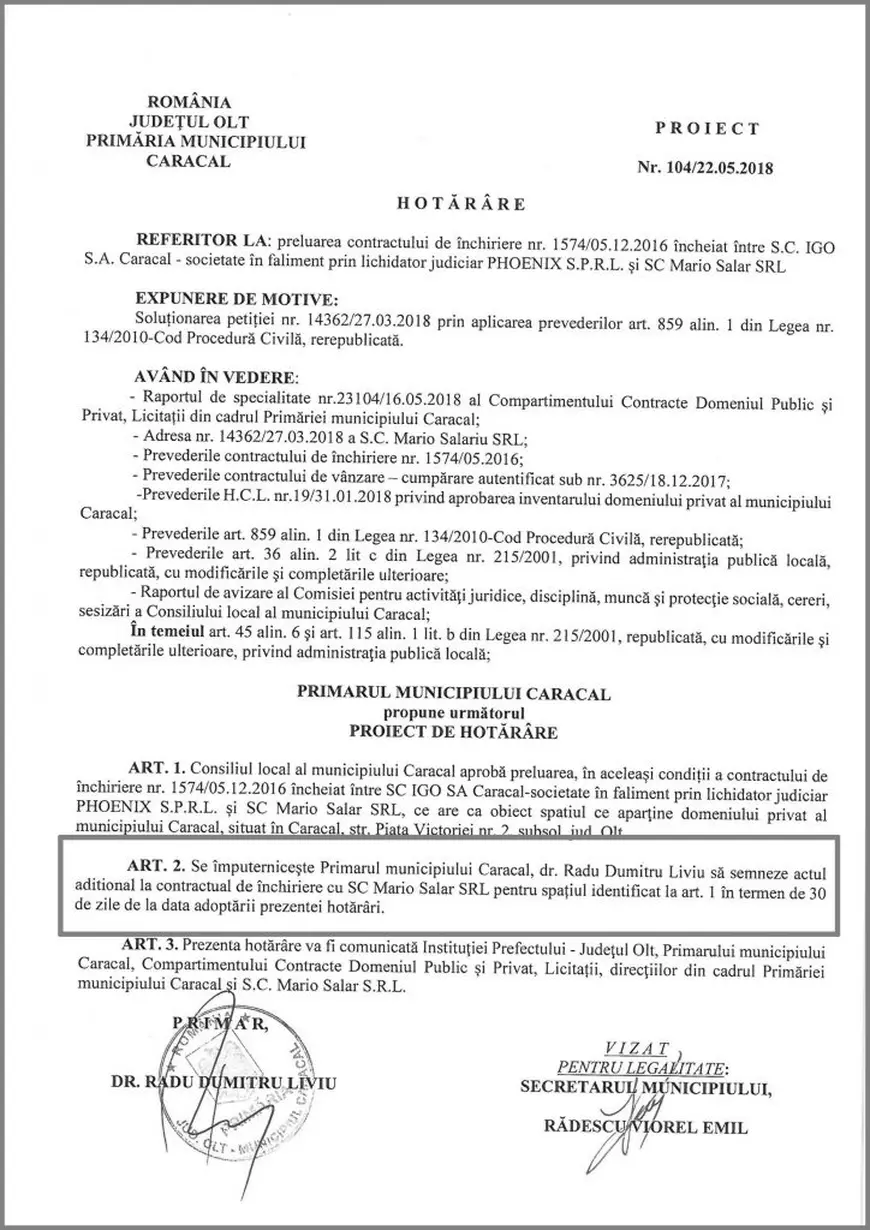 Clubul de noapte din Caracal unde au descins poliţiştii funcţionează într-un spaţiu închiriat de la Primăria Caracal, cu 1.000 de lei pe lună