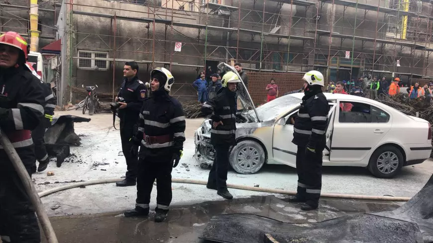 Incendiu în București, în apropiere de sediul Poliției Capitalei