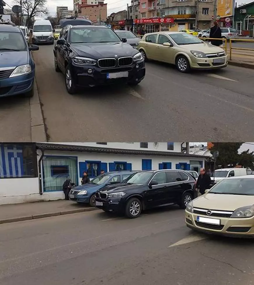 Vasile Blaga, surprins când bloca cu mașina prima bandă de circulaţie din zona Pieţei  Domenii