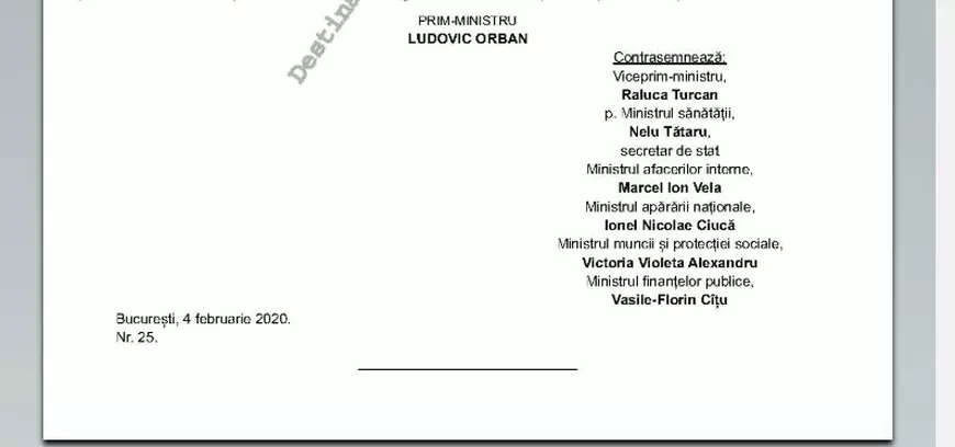 Ordonanța pe sănătate a fost publicată în Monitorul Oficial. Cine se află printre semnatari