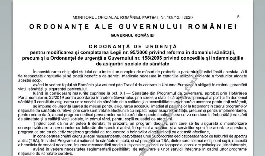 Ordonanța pe sănătate a fost publicată în Monitorul Oficial. Cine se află printre semnatari