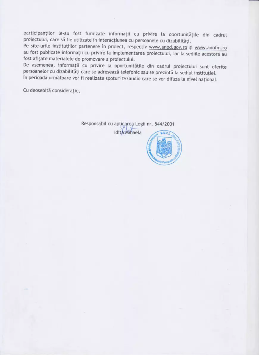 Programul de 7.000 de vouchere pentru persoanele cu dizabilităţi, la patru luni de la start: 34 de cereri în toată ţara, doar 12 aprobate