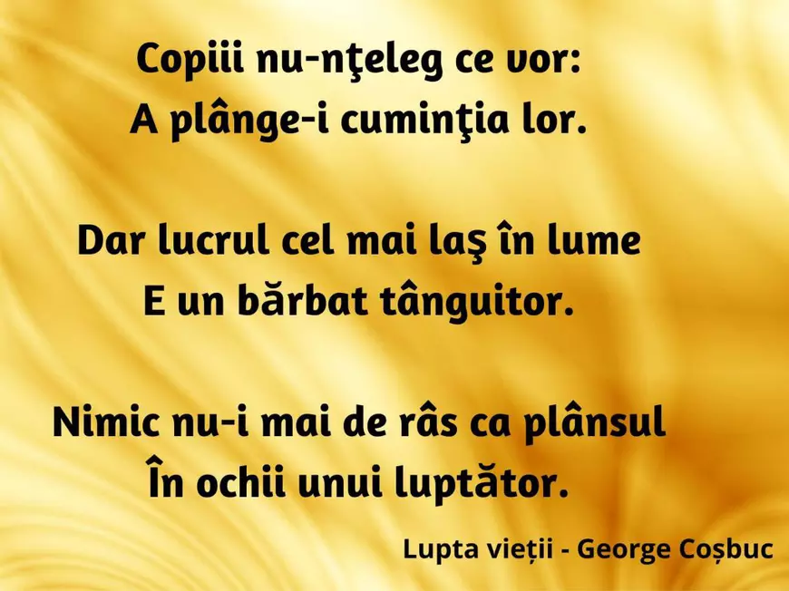 Lupta vieții - George Coșbuc