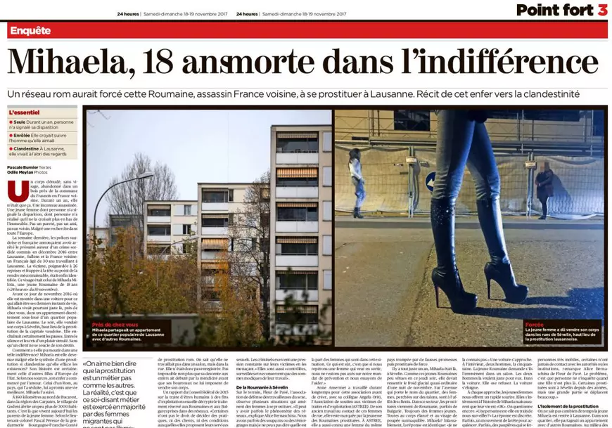 Ultimele zile din viaţa Mihaelei Miloiu, fata traficată și omorâtă la Lausanne! ”Cum a putut ea să moară în atâta indiferență?”
