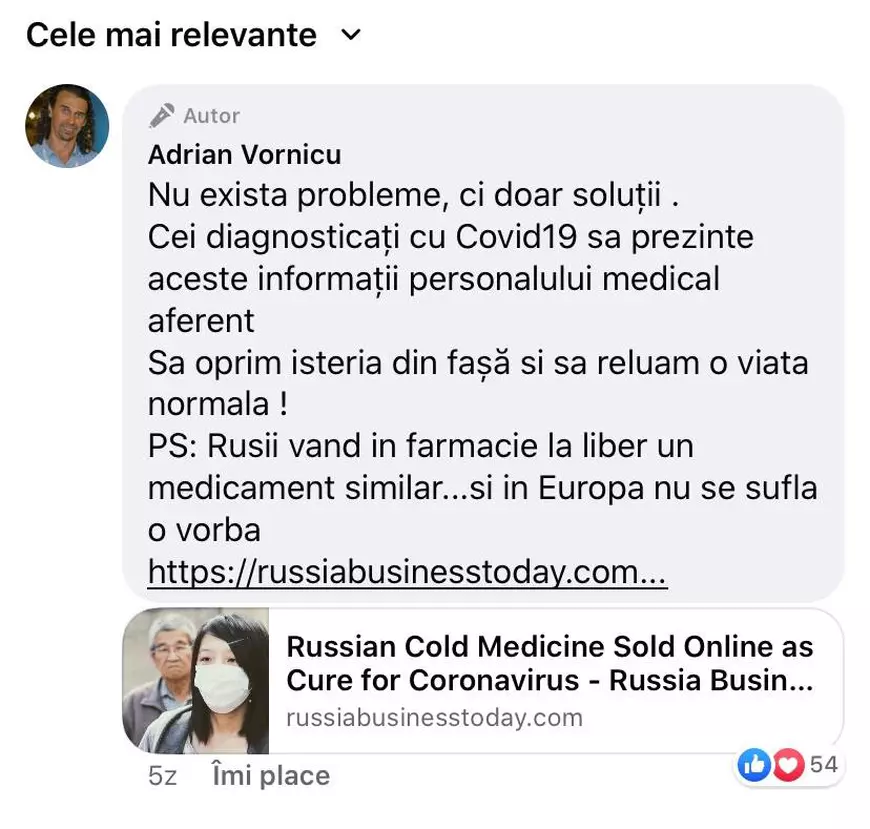 Cum profită Rusia de pandemie pentru a-și face propagandă. Exemple de “fake news” în spațiul public din România