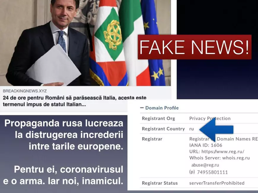 Cum profită Rusia de pandemie pentru a-și face propagandă. Exemple de “fake news” în spațiul public din România