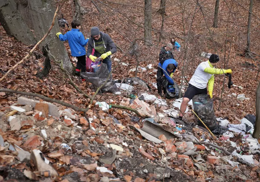 La strâns gunoaie, în pas alergător. Ce mai aruncă românii pe marginea drumului, în pădure: măști de gaze, covoare, aspiratoare, saltele pe arcuri și discuri de vinil