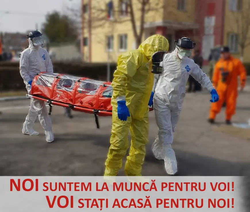 „Noi suntem la spital pentru voi, voi rămâneți acasă pentru noi!”