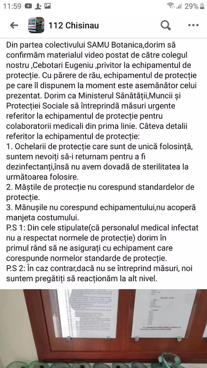 Curajul unui asistent medical de 22 de ani din Republica Moldova. “De ce să mă concedieze? Că le-am arătat breșele reale?”