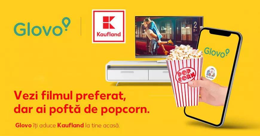 Comandă online produse de la Kaufland, prin aplicația Glovo (Publicitate)
