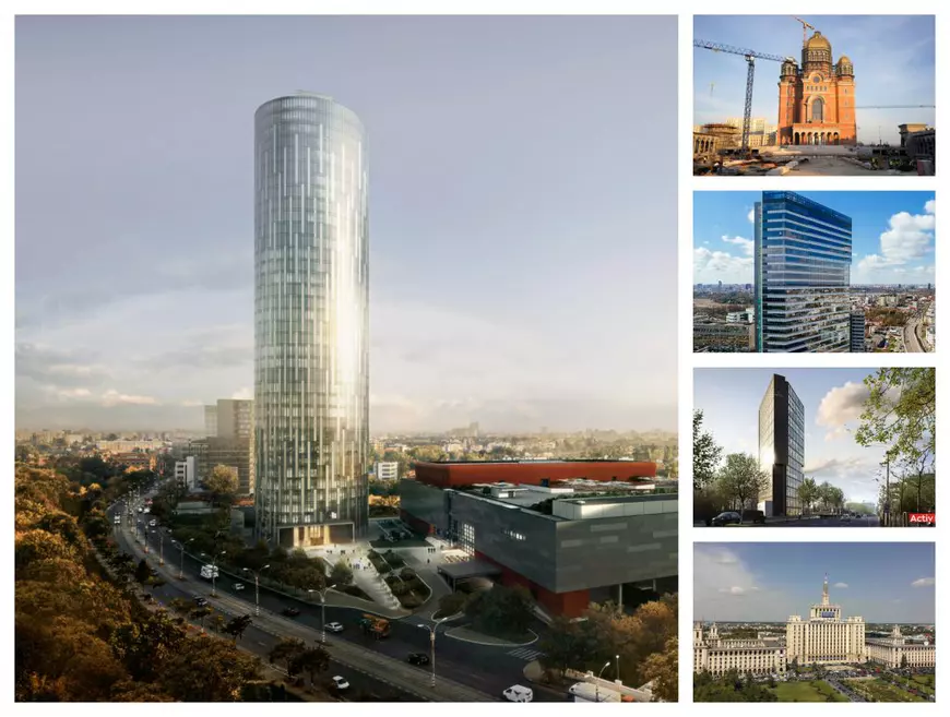 Ion Țiriac a început demolarea unei clădiri-simbol din București pentru a face loc unui complex rezidențial de lux