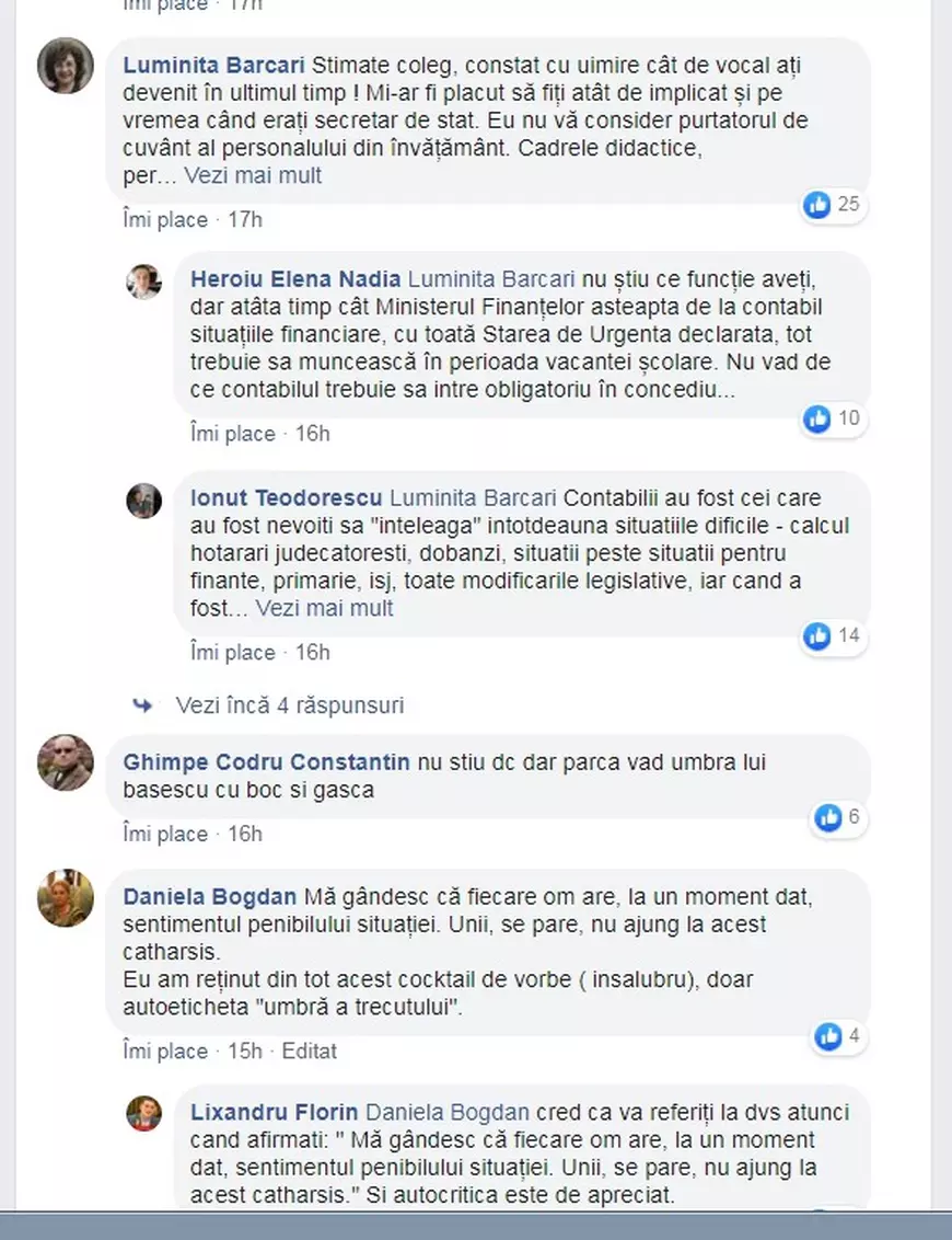Cum se ceartă pe Facebook secretarii de stat pe concediile obligatorii ale profesorilor
