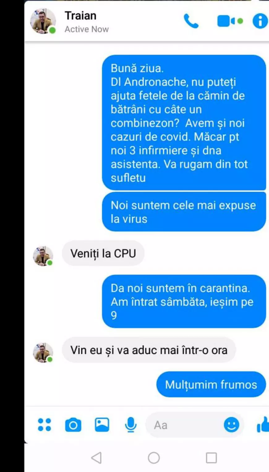 Nouă bătrâni infectați cu COVID-19 de la un cămin din Rădăuți au fost duși cu ambulanța până la spitalul din Suceava, ca să fie trimiși înapoi