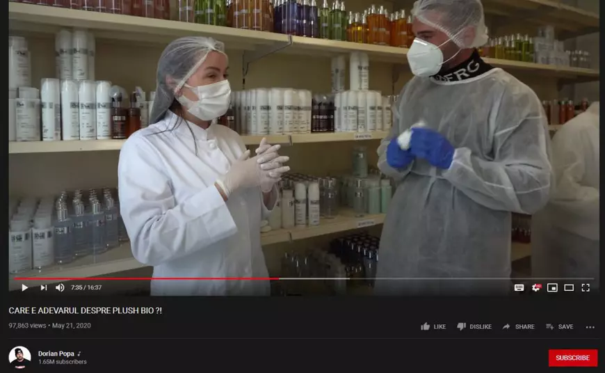 Deși zeci de tinere au acuzat că le-au distrus tenul, influenceri și vedete nu se dezic de produsele Plush Bio. Dorian Popa e cel mai vehement apărător, dar nu a folosit cremele cu probleme