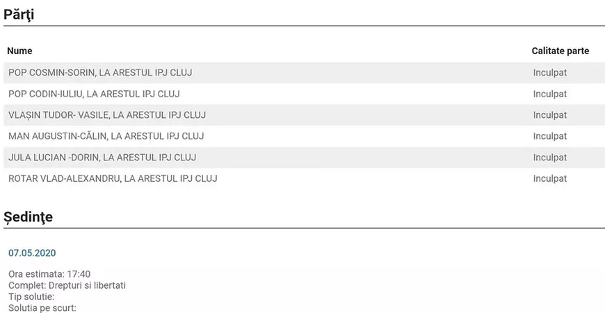 Cei 6 bărbați din Cluj acuzați de proxenetism și camătărie au fost arestați preventiv pentru 30 de zile. ”Sharpele Nebunu” rula sute de mii de euro, dar era șomer