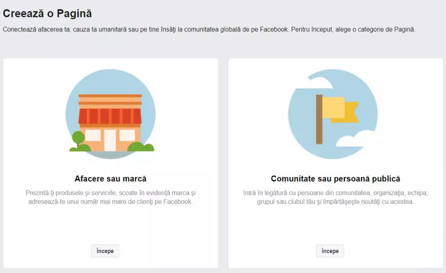 cum creezi o pagina de facebook