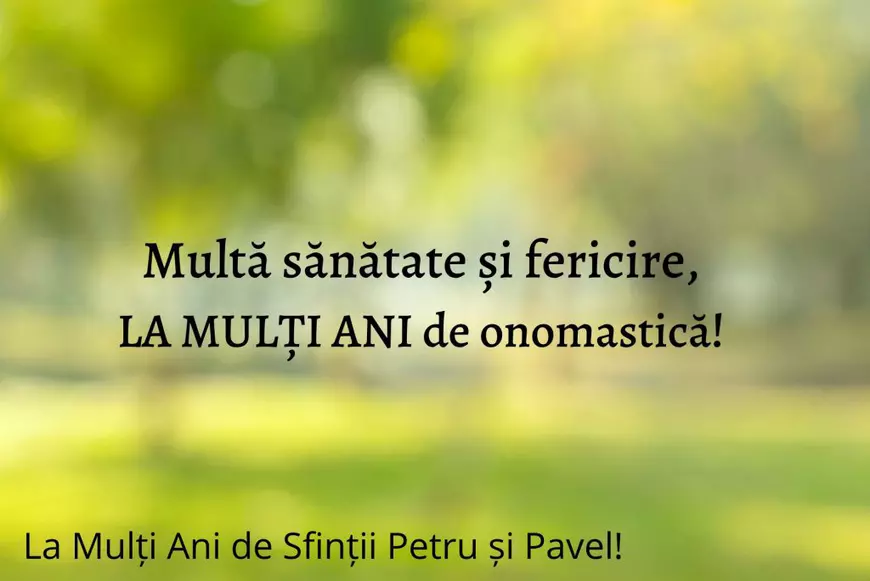 Urări de La Mulți Ani de Sf Petru și Pavel